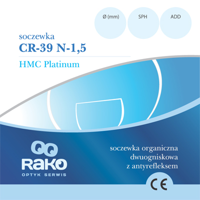 Organiczna 1,50 HMC Platinum Dwuogniskowa