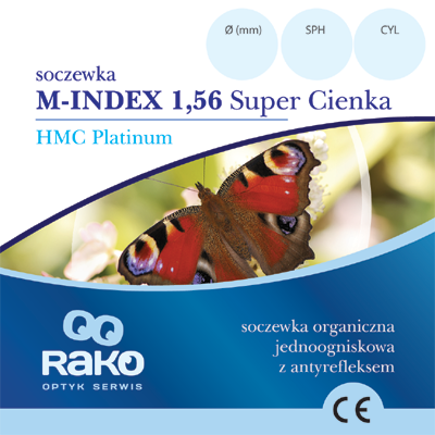 Organiczna 1,56 HMC Platinum Super Cienka