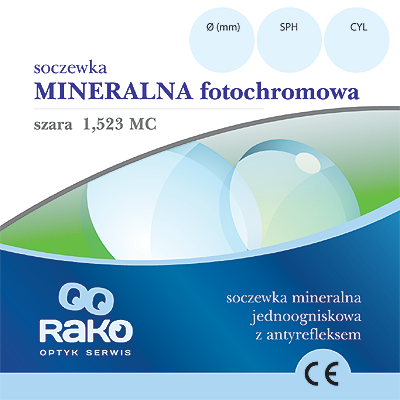 Mineralna 1,523 MC Fotochromowa szara